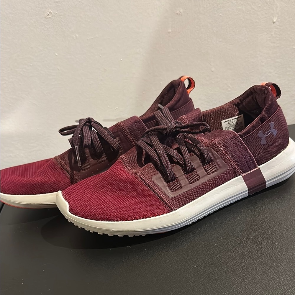 Under Armour Red Athletic Shoes Lightweight Mesh Design